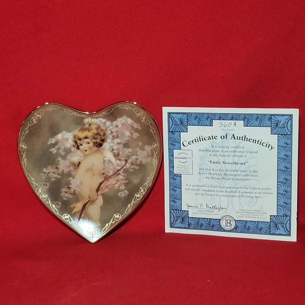 Vintage Bradford Exchange Little Sweetheart Decorative Plate 1997